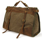 Sac de Voyage en Toile et Cuir